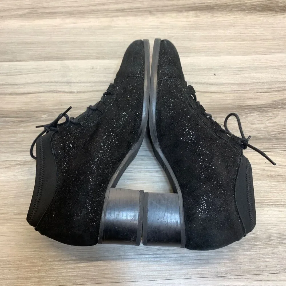 Cloud Footwear Black Stretch Heeled Comfort Ankle Shoes Portugal Size 6 EU 37‎